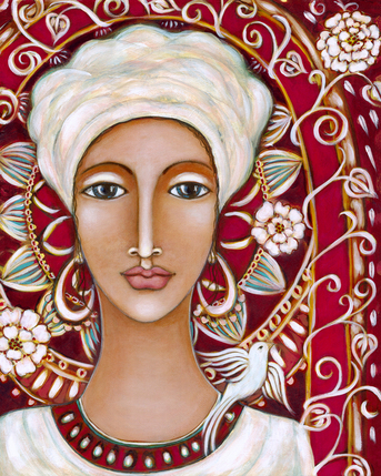 Namaste by Yarrow Summers. Painting.